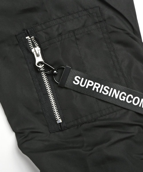 LUXSTYLE(ラグスタイル)の「撥水ドロップショルダーMA-1ジャケット(MA-1・メンズ・ブラック/カーキ/ネイビー・L/XL/M)」の10枚目の写真