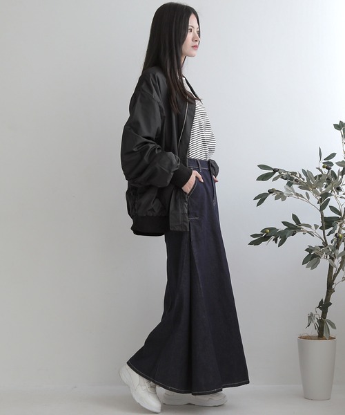 LUXSTYLE(ラグスタイル)の「撥水ドロップショルダーMA-1ジャケット(MA-1・メンズ・ブラック/カーキ/ネイビー・L/XL/M)」の20枚目の写真