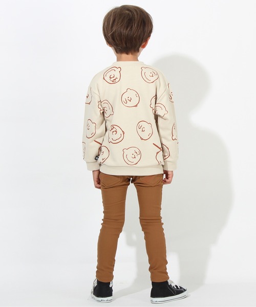 BABYDOLL(ベビードール)の「通販限定 スヌーピートレーナー フロッキー総柄 7190K(スウェット・キッズ・チャコールグレー/ストーン/パープル/ベージュ/ブラック系1/グリーン・90cm/100cm/110cm/120cm/130cm/140cm)」の18枚目の写真