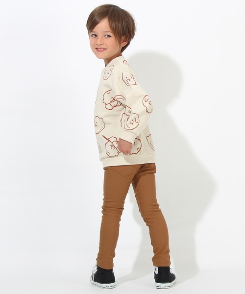 BABYDOLL(ベビードール)の「通販限定 スヌーピートレーナー フロッキー総柄 7190K(スウェット・キッズ・チャコールグレー/ストーン/パープル/ベージュ/ブラック系1/グリーン・90cm/100cm/110cm/120cm/130cm/140cm)」の17枚目の写真