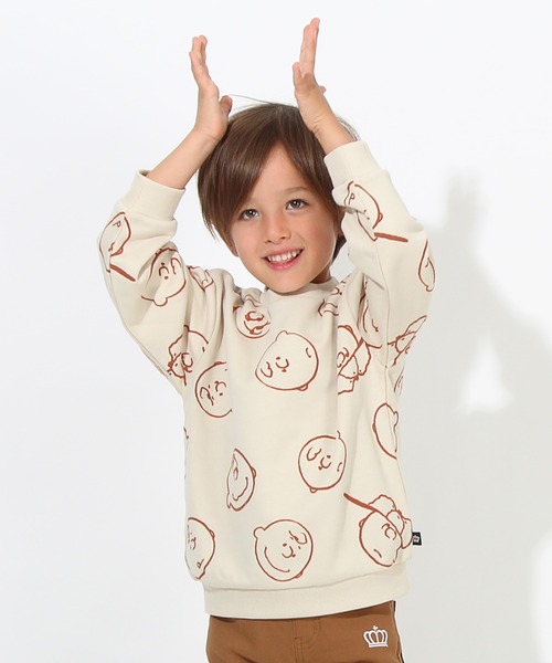 BABYDOLL(ベビードール)の「通販限定 スヌーピートレーナー フロッキー総柄 7190K(スウェット・キッズ・チャコールグレー/ストーン/パープル/ベージュ/ブラック系1/グリーン・90cm/100cm/110cm/120cm/130cm/140cm)」の16枚目の写真