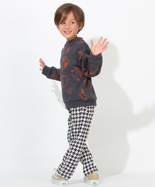 BABYDOLL(ベビードール)の「通販限定 スヌーピートレーナー フロッキー総柄 7190K(スウェット・キッズ・チャコールグレー/ストーン/パープル/ベージュ/ブラック系1/グリーン・90cm/100cm/110cm/120cm/130cm/140cm)」の21枚目の写真