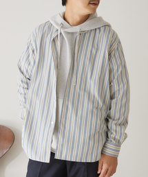 417 EDIFICE | 【ESSENTIAL / エッセンシャル】 ストライプバンドシャツ(シャツ/ブラウス)
