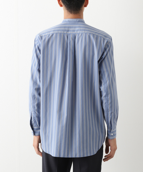 417 EDIFICE(フォーワンセブンエディフィス)の「【ESSENTIAL / エッセンシャル】 ストライプバンドシャツ(シャツ/ブラウス・メンズ・その他1/その他3/その他10・SMALL/MEDIUM/LARGE)」の17枚目の写真