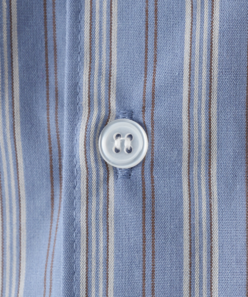 417 EDIFICE(フォーワンセブンエディフィス)の「【ESSENTIAL / エッセンシャル】 ストライプバンドシャツ(シャツ/ブラウス・メンズ・その他1/その他3/その他10・SMALL/MEDIUM/LARGE)」の22枚目の写真