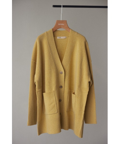 BLACK BY MOUSSY(ブラックバイマウジー)の「loose outlinking cardigan(ルーズアウトリンキングカーディガン)(カーディガン/ボレロ・レディース・ベージュ/イエロー/杢グレー・FREE)」の19枚目の写真