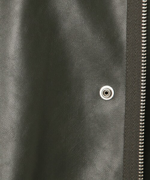 tk.TAKEO KIKUCHI（ティーケータケオキクチ）の「◆シンセティックレザーBIGモッズコート（モッズコート・メンズ・ブラック系3/ダークグリーン系3・66/88）」の16枚目の写真