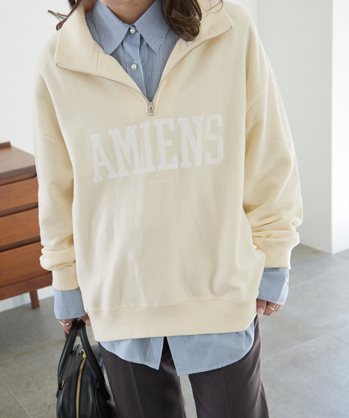 ♦︎ INSCRIRE アンスクリア IENA ロゴ スウェット ハーフジップ ♦︎ INSCRIRE アンスクリア IENA ロゴ スウェット ハーフジップ