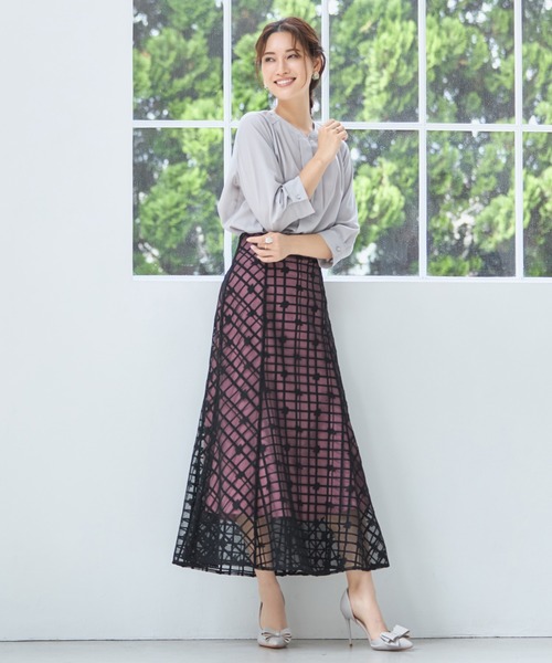 DRESS PLUS（ドレスプラス）の「ブラウス 七分袖 2way トップス プルオーバー（シャツ/ブラウス・レディース・ライトグレー/スミクロ/グリーン/ベージュ/ブルーグレー/ピンク/オフホワイト/ホワイト/ネイビー/ブラック・L/XXL/S/XL/M）」の12枚目の写真