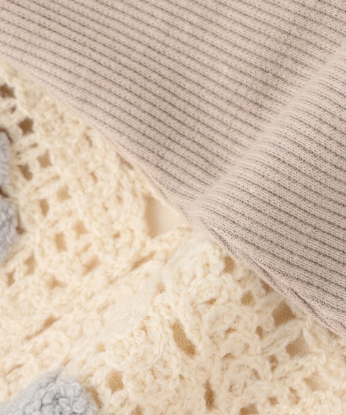 petit main（プティマイン）の「お花ニットTドッキングワンピース（ワンピース・キッズ・アイボリー/ブラック・100cm/130cm/110cm/120cm/80ｃｍ/90cm）」の11枚目の写真