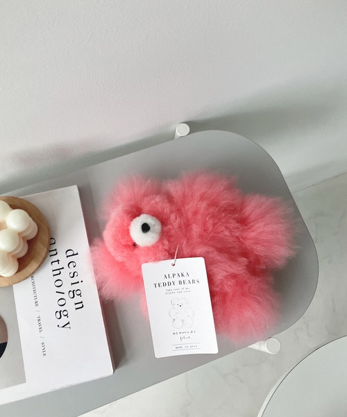 AS KNOW AS plus（アズノゥアズプラス）の「チビ アルパカベア　AlpakaBear（インテリア雑貨・レディース・ブラウン/ピンク/アイボリー・S）」の14枚目の写真