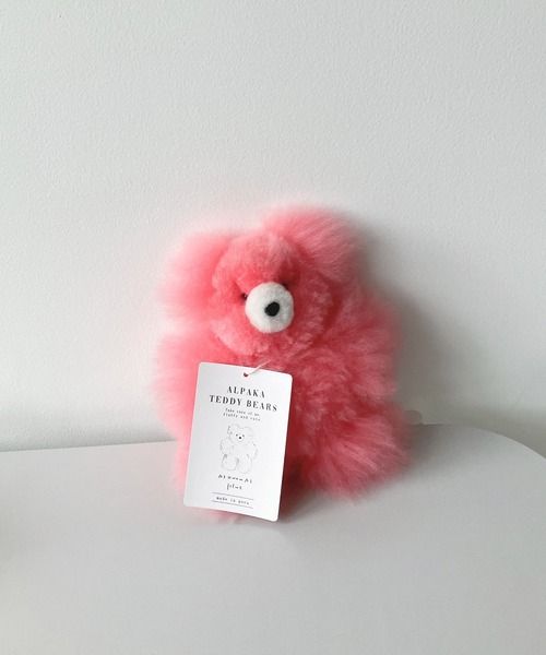 AS KNOW AS plus（アズノゥアズプラス）の「チビ アルパカベア　AlpakaBear（インテリア雑貨・レディース・ブラウン/ピンク/アイボリー・S）」の11枚目の写真
