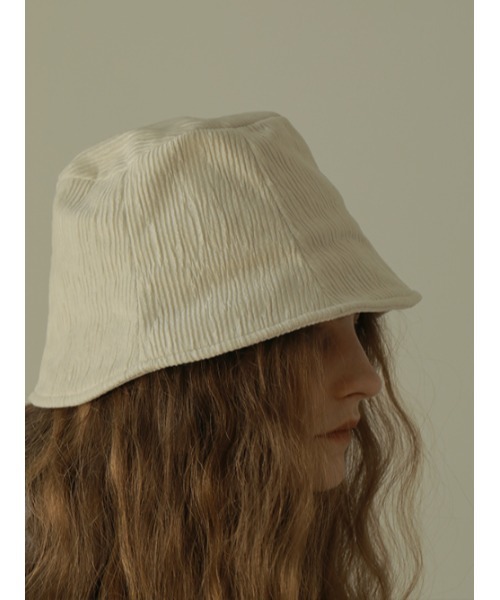 AMAIL（アマイル）の「Coating hat（ハット・レディース・ブルー/ホワイト/ブラック・FREE）」の2枚目の写真