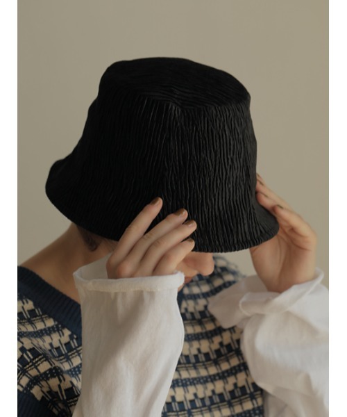 AMAIL（アマイル）の「Coating hat（ハット・レディース・ブルー/ホワイト/ブラック・FREE）」の3枚目の写真