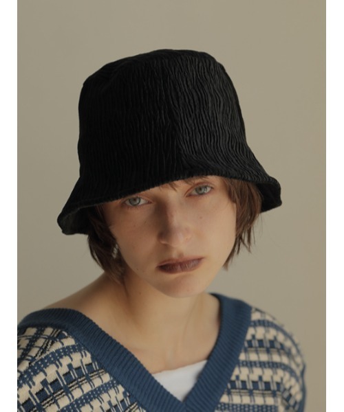 AMAIL（アマイル）の「Coating hat（ハット・レディース・ブルー/ホワイト/ブラック・FREE）」の4枚目の写真