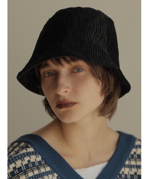 AMAIL（アマイル）の「Coating hat（ハット・レディース・ブルー/ホワイト/ブラック・FREE）」の5枚目の写真