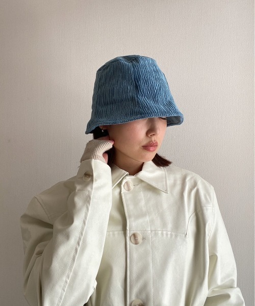 AMAIL（アマイル）の「Coating hat（ハット・レディース・ブルー/ホワイト/ブラック・FREE）」の21枚目の写真