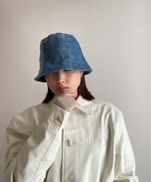 AMAIL（アマイル）の「Coating hat（ハット・レディース・ブルー/ホワイト/ブラック・FREE）」の22枚目の写真