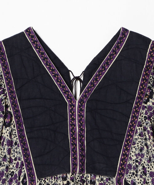 NE QUITTEZ PAS!（ヌキテパ）の「【WEB先行販売】ne Quittez pas / ヌキテパ コットンボイル エスニックプリント ワンピース（ワンピース・レディース・ネイビー・ONE SIZE）」の9枚目の写真