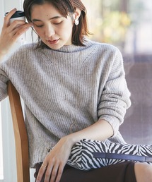 RIVE DROITE | 定番のヤク混シリーズ！/YAK5%バックシームハイネックニット(ニット/セーター)