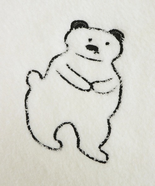 白くまニットカーディガンルームウェア3点セット