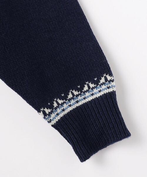 green label relaxing（グリーンレーベルリラクシング）の「ノルディック ジャカード クルーネック ニット（ニット/セーター・メンズ・ネイビー/オフホワイト・S/M/L/XL）」の11枚目の写真