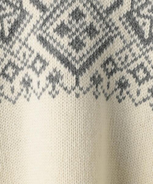 green label relaxing（グリーンレーベルリラクシング）の「ノルディック ジャカード クルーネック ニット（ニット/セーター・メンズ・ネイビー/オフホワイト・S/M/L/XL）」の15枚目の写真