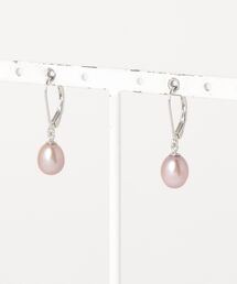 【MUSES】オーバル淡水パールピアス  8～10mmパール