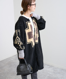 SLOBE IENA | 【PENDLETON/ペンドルトン】 Boa Zip Crewneck Longカーディガン(カーディガン/ボレロ)