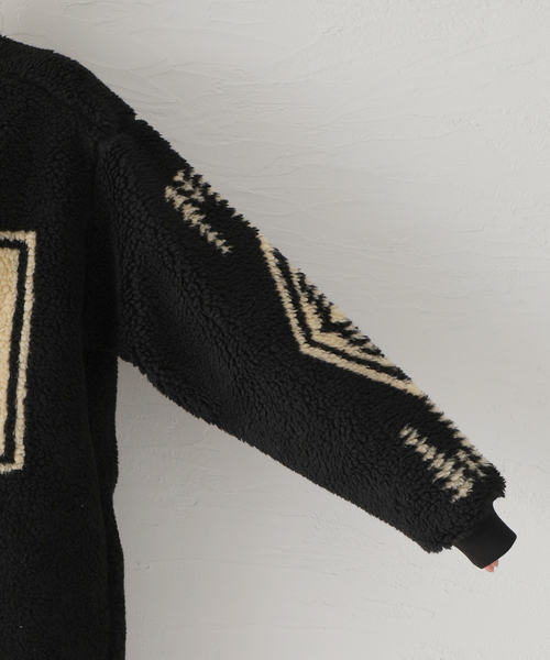 SLOBE IENA（スローブイエナ）の「【PENDLETON/ペンドルトン】 Boa Zip Crewneck Longカーディガン（カーディガン/ボレロ・レディース・ブラック・FREE）」の22枚目の写真