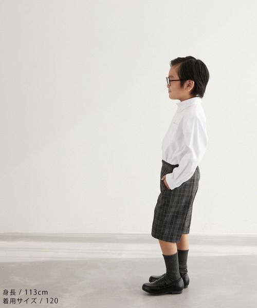ROPE' PICNIC（ロペピクニック）の「【BOYS】入卒式にも/Rロゴ刺繍入りシャツ（シャツ/ブラウス・キッズ・サックスブルー/ホワイト・110/120/130）」の16枚目の写真