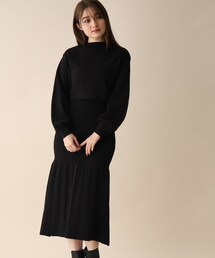 OPAQUE.CLIP | レイヤードセットニットワンピース(ワンピース)