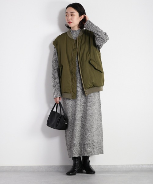 cepo(セポ)の「MA-1ブルゾン 2WAY(MA-1・レディース・ブラック/オリーブ・M)」の21枚目の写真