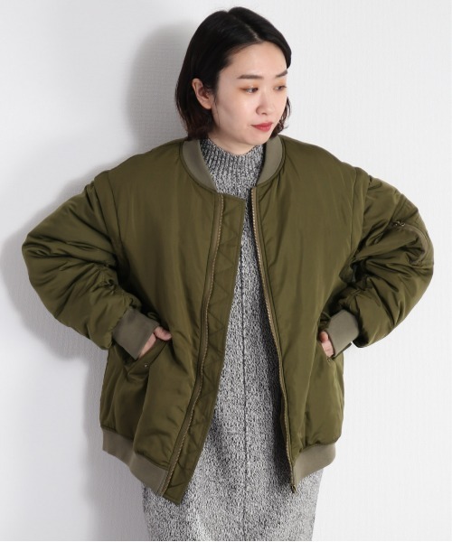 cepo(セポ)の「MA-1ブルゾン 2WAY(MA-1・レディース・ブラック/オリーブ・M)」の14枚目の写真