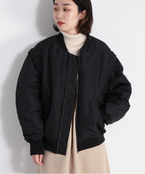 cepo(セポ)の「MA-1ブルゾン 2WAY(MA-1・レディース・ブラック/オリーブ・M)」の5枚目の写真