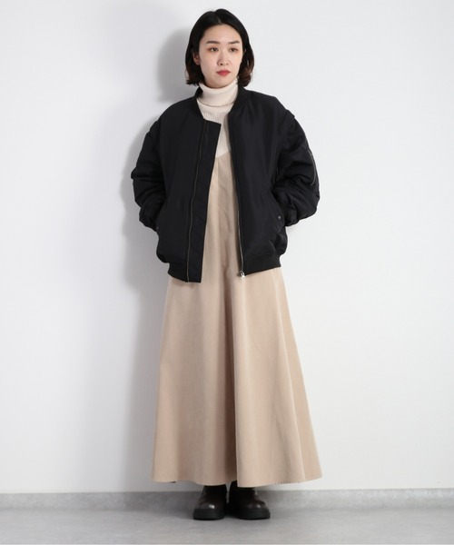 cepo(セポ)の「MA-1ブルゾン 2WAY(MA-1・レディース・ブラック/オリーブ・M)」の7枚目の写真