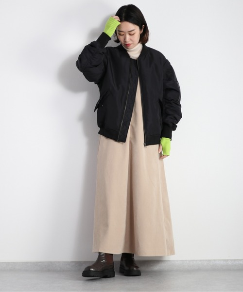 cepo(セポ)の「MA-1ブルゾン 2WAY(MA-1・レディース・ブラック/オリーブ・M)」の8枚目の写真