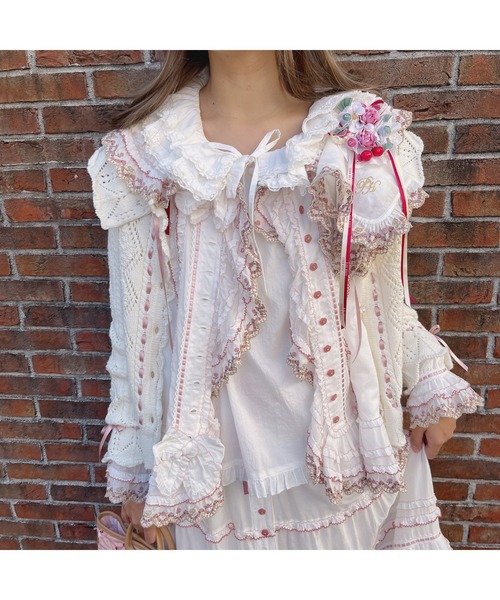 PINK HOUSE（ピンクハウス）の「ドイリーレース使いブラウス（シャツ