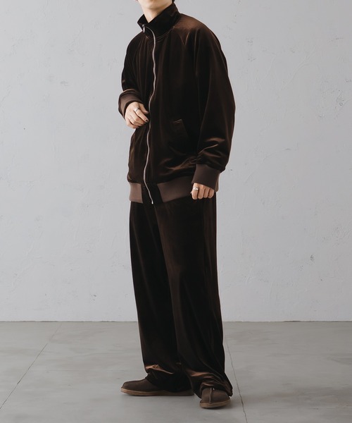 epnok（エプノック）の「ベロアルーズトラックジャケット/Velour Loose  
