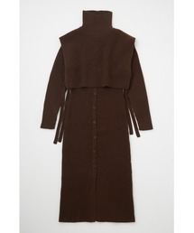 LAYERED CAPE KNIT ドレス