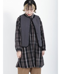 Samansa Mos2 | キルトパイピングベスト(ベスト)