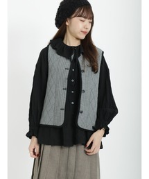 Samansa Mos2 | キルトパイピングベスト(ベスト)