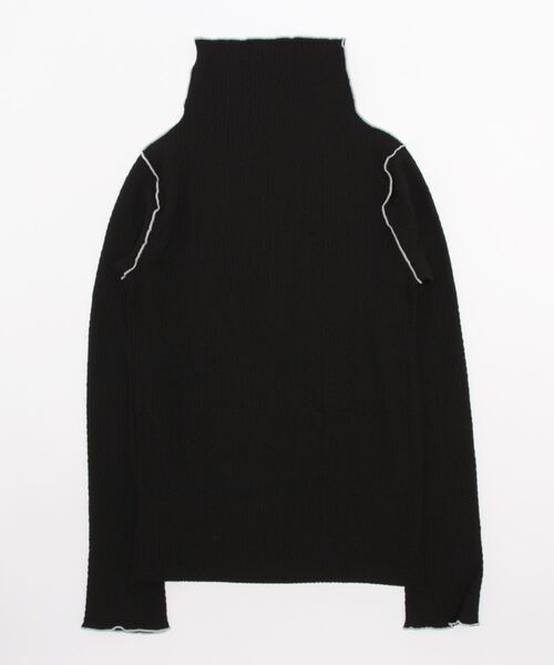 DETAILS(ディテールズ)の「DETAILS/ディテイルズ/TCクレープカットソー(Tシャツ/カットソー・レディース・ブラック/アイボリー・F)」の3枚目の写真