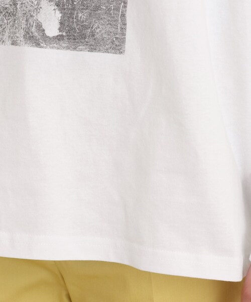 SHOO・LA・RUE（シューラルー）の「◆色違いで揃えておきたい！長袖プリントTシャツ（Tシャツ/カットソー・レディース・オフホワイト/チャコール/ホワイト系3/ホワイト系6/ホワイト系7/ブラック系3/パープル系1/ライトグリーン・04/03/02）」の9枚目の写真