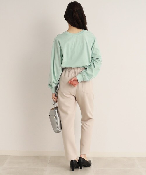 SHOO・LA・RUE（シューラルー）の「◆色違いで揃えておきたい！長袖プリントTシャツ（Tシャツ/カットソー・レディース・オフホワイト/チャコール/ホワイト系3/ホワイト系6/ホワイト系7/ブラック系3/パープル系1/ライトグリーン・04/03/02）」の15枚目の写真