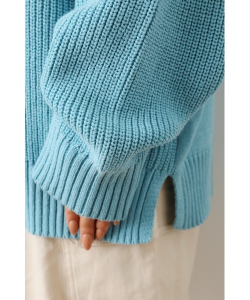 RODEO CROWNS WIDE BOWL（ロデオクラウンズワイドボウル）の「バルーンスリーブニットフーディー（パーカー・レディース・アイボリー/サックスブルー/ブラック・FREE）」の10枚目の写真