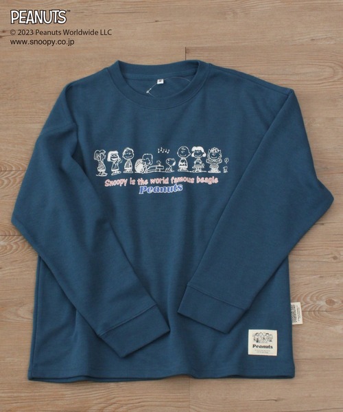 PEANUTS(ピーナッツ)の「【SNOOPY】スヌーピーと仲間たち スウェットロンT(スウェット・レディース・ピンク/ライトグリーン/オートミール/ブルー/チャコールグレー/サックスブルー・M/L/LL)」の12枚目の写真