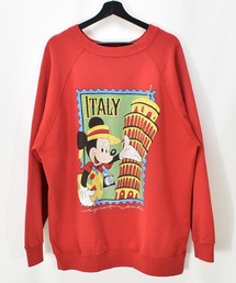 【ヴィンテージ古着】90's Mickey / ミッキー 'ITALY' クルーネックスウェット