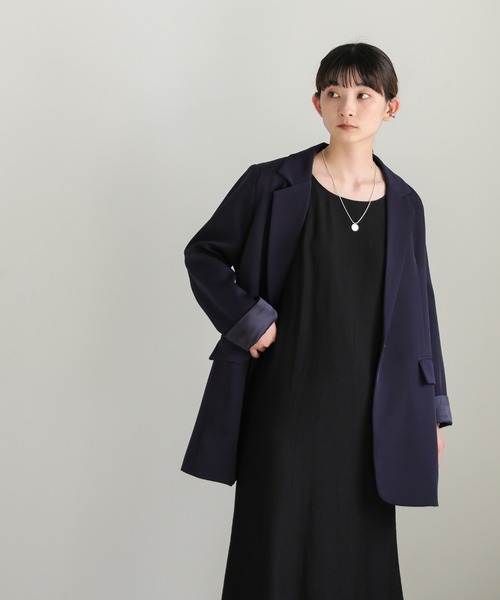 select MOCA（セレクトモカ）の「アメリカンスリーブロングキャミワンピース（ワンピース・レディース・ブラック/ライトカーキ・FREE）」の12枚目の写真