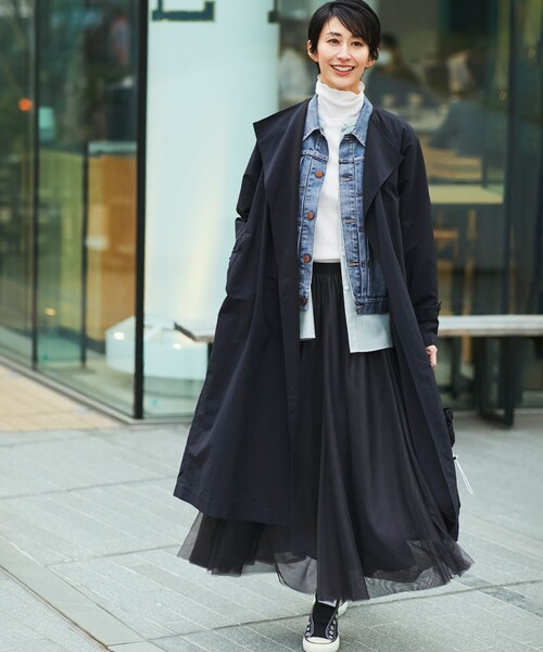 23区(ニジュウサンク)の「【洗える】23区DENIM ストレッチ ジャケット(デニムジャケット・レディース・スカイブルー系/ネイビー系・38/40/36)」の9枚目の写真